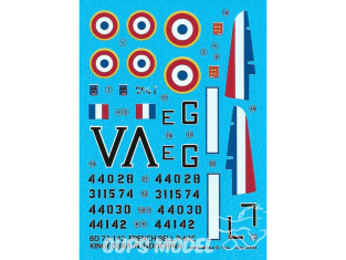 DECALQUES BERNA DECALS BD72-142 BELL P-63C Kincobra Français 1/72