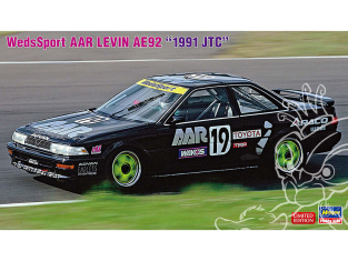 Hasegawa maquette voiture 20702 Weds Sports AAR Levin AE92 « 1991 JTC » 1/24