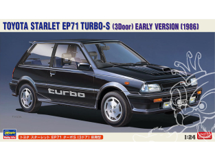 Hasegawa maquette voiture 20687 Toyota Starlet EP71 Turbo S (3 portes) premier modèle 1/24