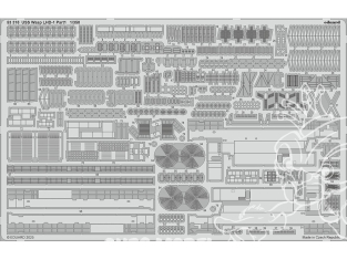 Eduard photodecoupe bateau 53318 USS Wasp LHD-1 Partie 1 Trumpeter 1/350