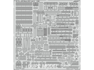 Eduard photodecoupe bateau 53319 USS Wasp LHD-1 Partie 2 Trumpeter 1/350