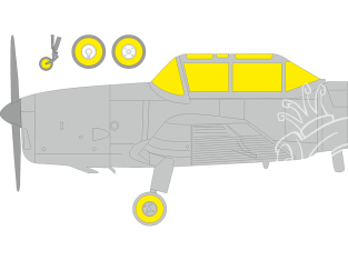 Eduard Express Mask EX1086 Chipmunk T.20 TFace Airfix 1/48