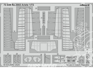 Eduard photodecoupe avion 73839 Amélioration Reggiane Re.2002 Ariete Italeri 1/72