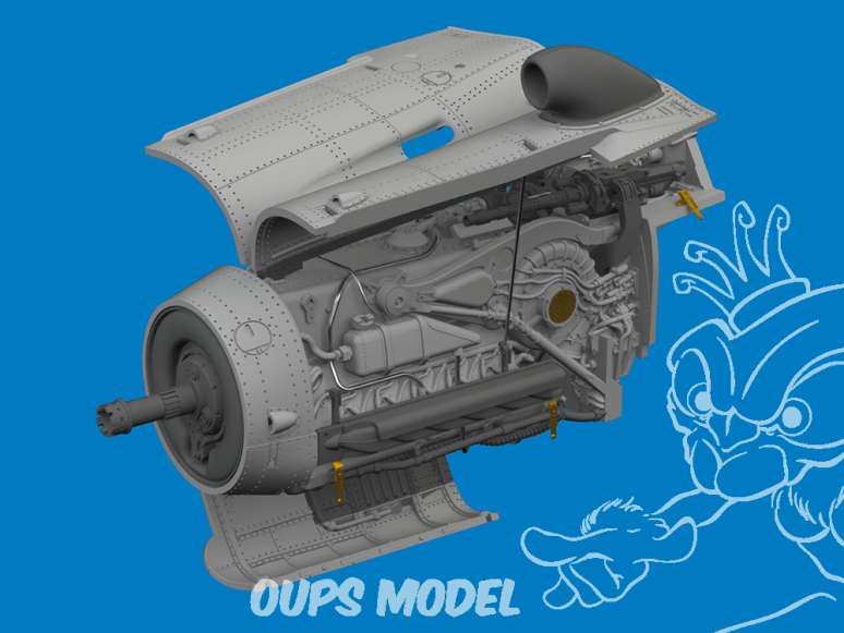 Eduard kit d'amelioration brassin Print 672400 Moteur Messerschmitt Bf 109G-10 Mtt Regensburg Eduard 1/72