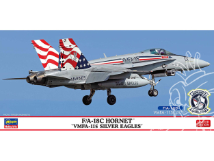 Hasegawa maquette avion 02471 F/A-18C Hornet « VMFA-115 Silver Eagles » 1/72