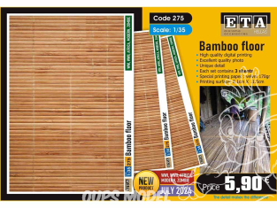 ETA diorama 275 Plancher en bambou 1/35