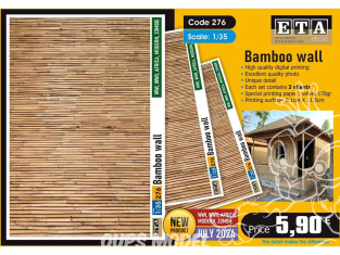 ETA diorama 276 Mur en bambou 1/35