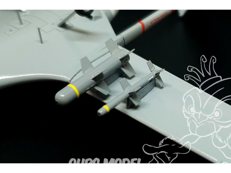 Brengun kit d'amelioration avion BRL48179 Missiles guidés par laser Bayraktar TB2 (pour kit Clear Prop) 1/48