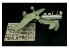 Brengun kit d&#039;amelioration avion BRL144189 Dewoitine D.520 details kit Brengun 1/144