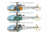 Brengun armement helicoptére BRS72024 SNCASE SA 318C Alouette II 1/72