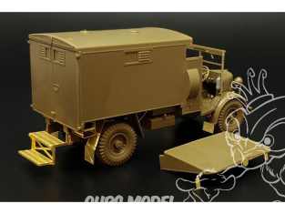 Hauler accessoires diorama HLX48410 Ambulance britannique 2 tonnes 4x2 Austin K2 pour Tamiya 1/48