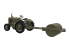 Thunder Model maquette militaire 72001 Deux Tracteur militaire CASE VAI avec roller 1/72