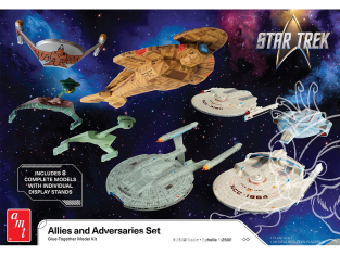 AMT 1443 Maquette de vaisseau Star Trek Adversaires et alliés à l'échelle 1/2500