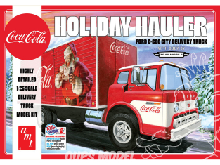 AMT maquette camion1459 Camion de livraison Ford C-600 City Holiday Coca-Cola 1/25