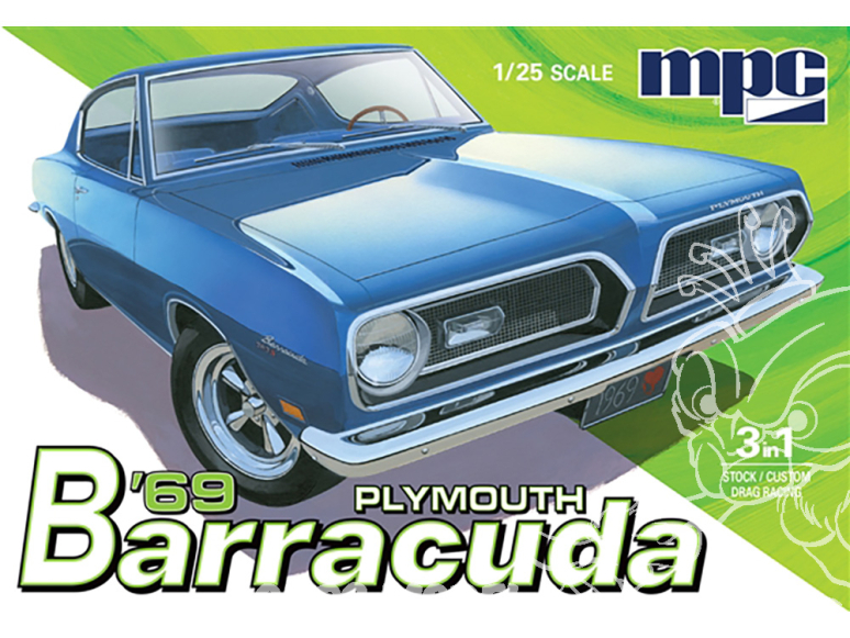 MPC maquette voiture 994 1969 PLYMOUTH BARRACUDA 1/25