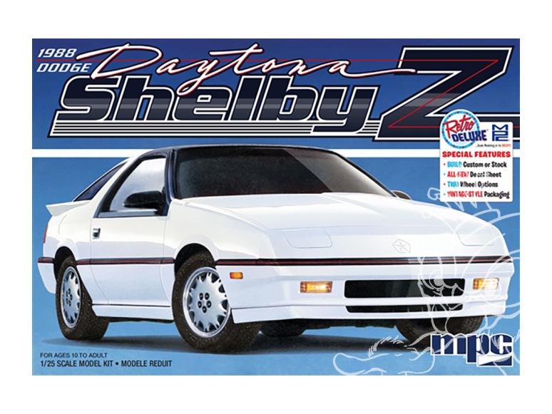 MPC maquette voiture 1009 1988 Dodge Shelby Daytona 1/25