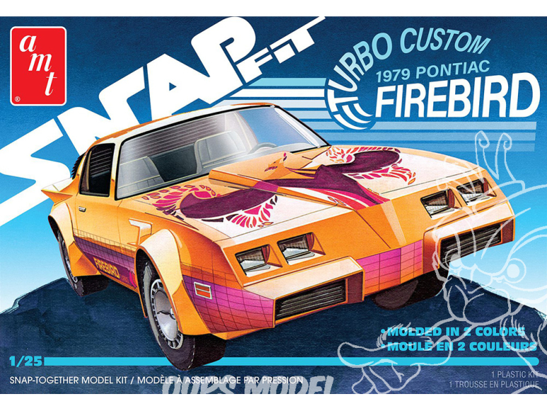 MPC maquette voiture 1211 1979 PONTIAC FIREBIRD “TURBO CUSTOM” SNAP 1/25