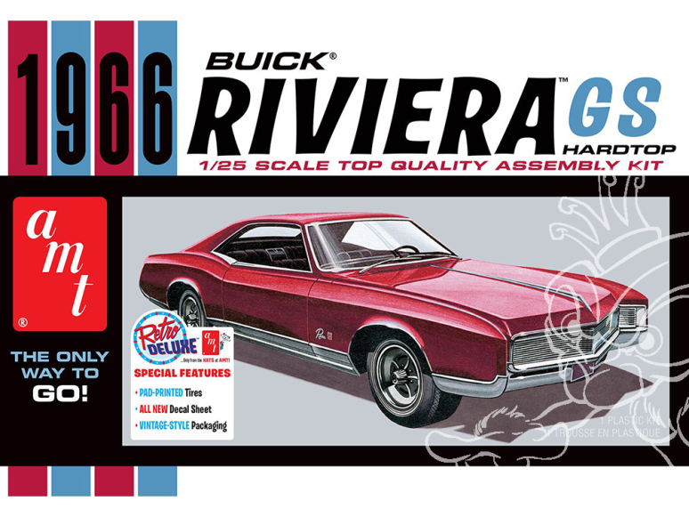 AMT maquette voiture 1439 1966 Buick Riviera GS 1/25