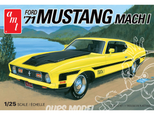 AMT maquette voiture 1262 1971 FORD MUSTANG MACH I 1/25