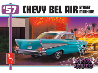 AMT maquette voiture 1460 1957 Chevy Bel Air Street Machine 1/25