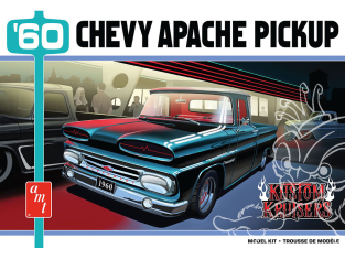 AMT maquette voiture 1444 1960 Chevy Apache Pickup Street Machine 1/25