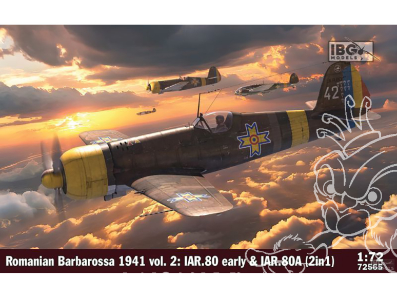 IBG maquette avion 72565 Roumain Barbarossa 1941 vol.2 IAR80 80A 2in1 1/72