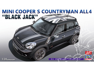 HASEGAWA maquette voiture 20704 94 Mini Cooper C Contryman ALL4 Black Jack 1/24