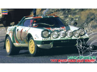 HASEGAWA maquette voiture 25032 Lancia Stratos HF Vainqueur du Rallye de Monte-Carlo 1977 1/24