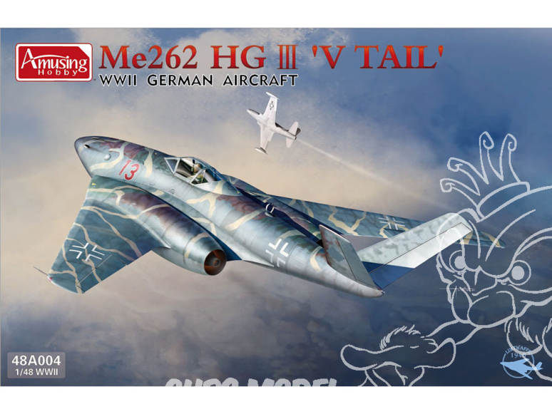 Amusing maquette avion 48A004 Messerschmitt ME262 HGIII V Tail 1/48