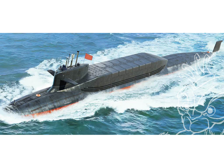 Hobby Boss maquettes sous-marin 87025 PLAN Type 094A Jin Class SSBN 1/700