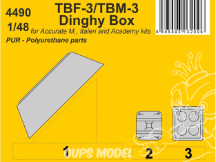 CMK 4490 Coffre pour canot Avenger TBF-3/TBM-3 pour kits Accurate et Academy 1/48