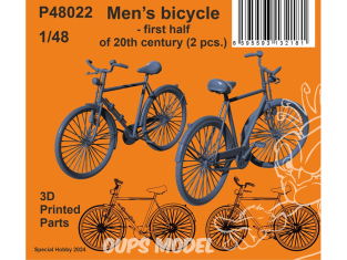 Special Hobby 3D Print P48022 Vélo pour homme première moitié du 20e siècle (2 pièces) 1/48