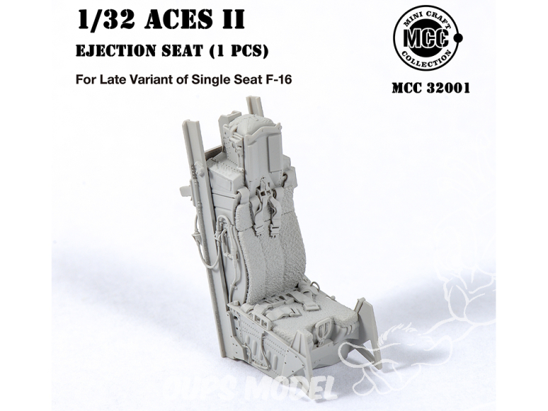 MCC Mini Craft Collection 32001 Siège éjectable Aces II pour version Late F-16 Monoplace 1/32