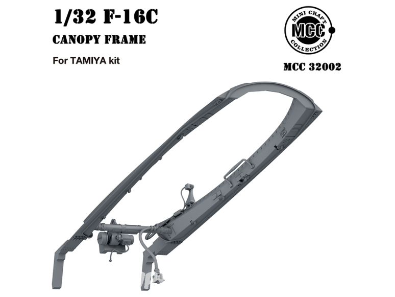 MCC Mini Craft Collection 32002 Châssis de verrière F-16C Tamiya 1/32