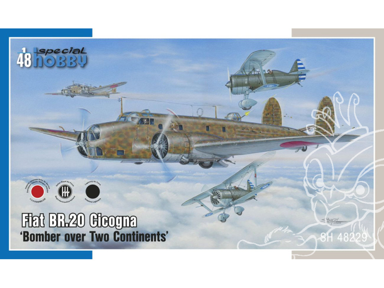 Special Hobby maquette avion 48229 Fiat Br.20 Cicogna Un bombardier sur deux continents 1/48