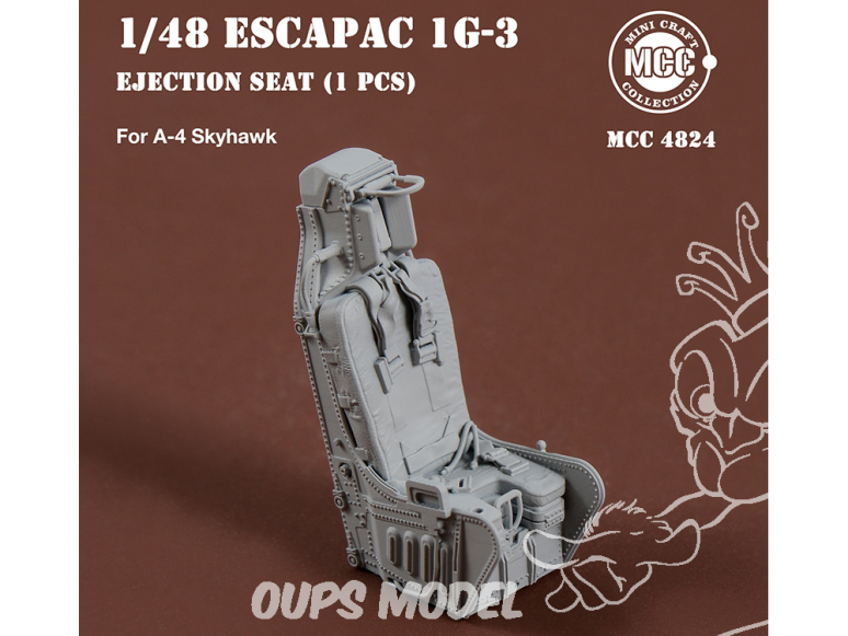 MCC Mini Craft Collection 4824 Siège éjectable ESCAPAC 1G-3 pour A-4 Skyhawk 1/48