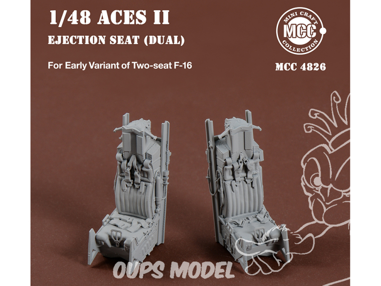 MCC Mini Craft Collection 4826 Sièges éjectable ACES II pour F-16 Bi-place Early 1/48