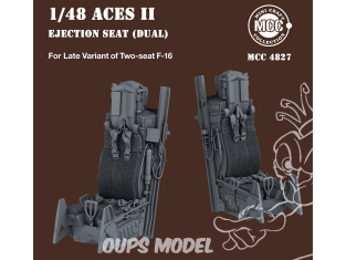 MCC Mini Craft Collection 4827 Sièges éjectable ACES II pour F-16 Biplace Late 1/48