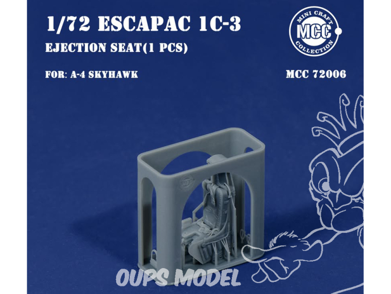 MCC Mini Craft Collection 72006 Siège éjectable 1C-3 pour A-4 Skyhawk 1/72