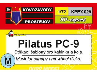 KP Model Kpex029 Masque pour verrière et roue Pilatus PC-9 1/72