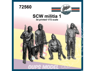 FC MODEL TREND figurines résine 72560 Milice SCW 1 1/72