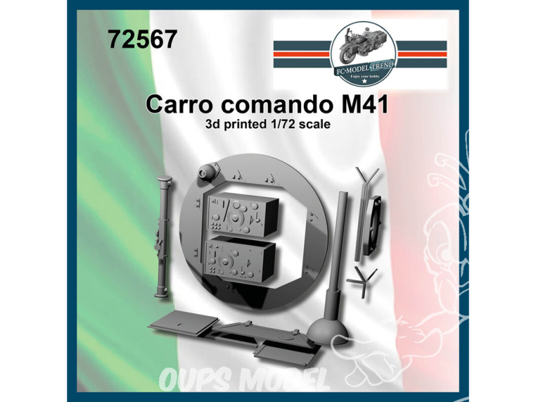 FC MODEL TREND accessoire résine 72567 Carro Commando M41 1/72