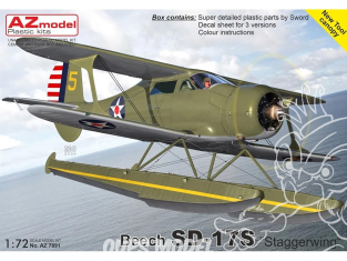 AZ Model Kit avion AZ7891 Beech SD-17S “Staggerwing” 1/72