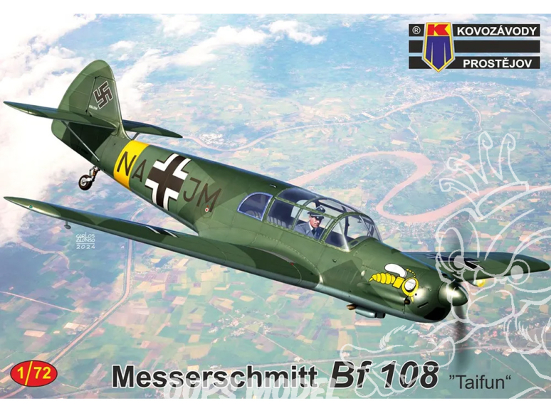 KP Model kit avion KPM0481 Messerschmitt Bf 108 Taifun 1/72