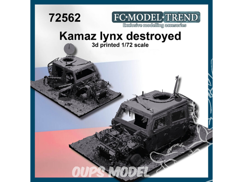 FC MODEL TREND maquette résine 72562 Epave Kamaz Lynx 1/72