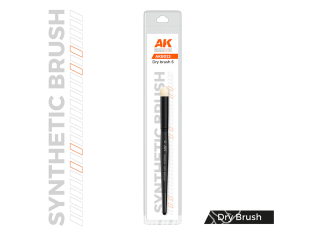 AK Interactive pinceau AKB023 PINCEAU SYNTHÉTIQUE DRY BRUSH S