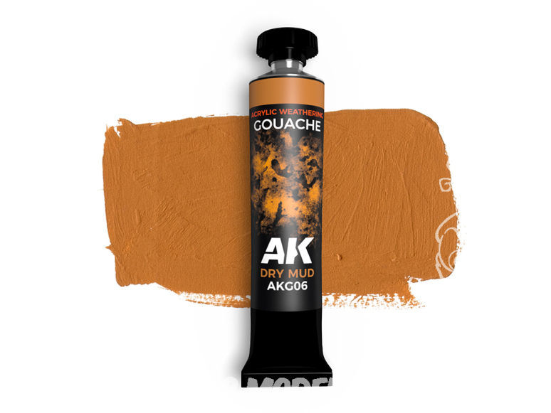 AK GOUACHE AKG06 Boue sèche 20ml