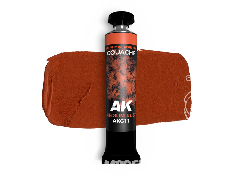 AK GOUACHE AKG11 Rouille moyenne 20ml