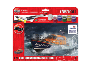 Airfix maquette bateau A55115 Starter Set Bateau de sauvetage de classe Shannon de la RNLI 1/72