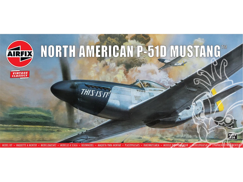 AIRFIX maquettes avion A14001V North American P-51D Mustang 1/24